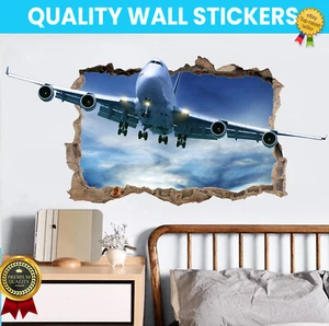 Air Plane Wall Decal Sticker Mural Print Wall Sticker Art Decal Decor Decorati - Picture 1 of 5