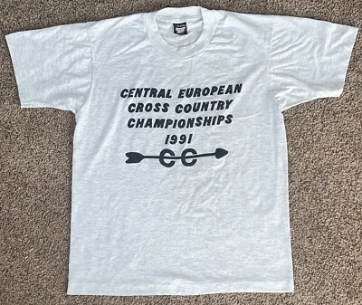 VTG Screen Stars Central European Cross Country Championships 1991 Large T-Shirt - Image 1 of 4
