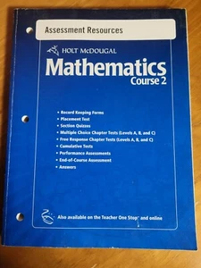 Assessment Res W/ANS Holt Math C2 2010 by Holt Rinehart & Winston (2010, Trade … - Foto 1 di 2
