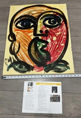 Peter Robert Keil - Acrílico sobre papel de artista pesado - 22”x28” Foto 1 de 4