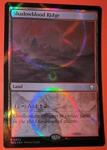 MTG. MAGIC: SHADOWBLOOD RIDGE: Rare,#373, M3C: Ripple Foil/ Land - Picture 1 of 3