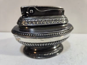 Encendedor de mesa Ronson Queen Anne plateado 7694/13 DE COLECCIÓN FUNCIONANDO - Imagen 1 de 7