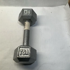 steel 10 lb dumbbells TSA Brand  Weights training, exercise, barbell - Picture 1 of 1
