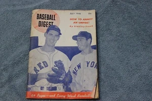 1946 (July) Baseball Digest (Ted Williams, joe DiMaggio cover) - Picture 1 of 3