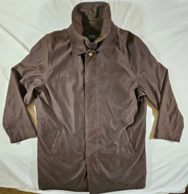 Ralph Lauren Hombre Edgar Impermeable Forro Extraíble Marrón 46 Largo Con Etiqueta Abrigo Foto 1 de 4