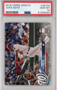 Graded 2018 Topps Update JUAN SOTO #US104 Rookie Baseball Card PSA 10 Mint - Picture 1 of 2