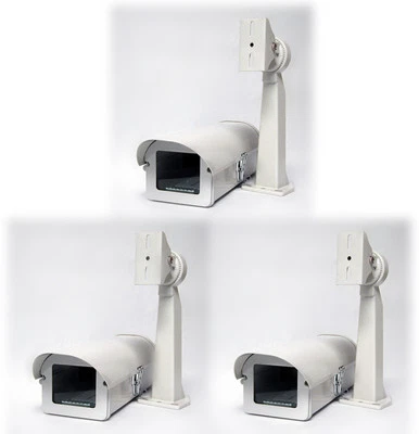 Pack de 3 Carcasas para Cámara Exterior, Apertura Lateral, Calentador y Ventilador, Montaje Foto 1 de 3