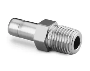 3/8" Tube x 3/4" MNPT 316ss Male Adapter Fitting Swagelok SS-6-TA-1-12 - Picture 1 of 1