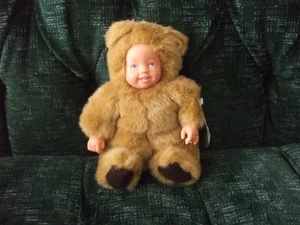9" Anne Geddes Baby Bear bean bag 4 teeth - Picture 1 of 6