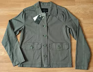 NEW! Lucky Brand Women's Shrunken Chore Coat Olive Size XS Cotton NWT - Picture 1 of 6