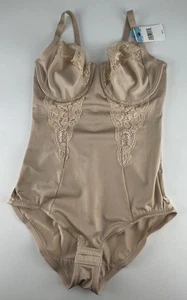 Body donna Maidenform 36C controllo fermo sfoderato modellante nudo 1456 - Foto 1 di 12