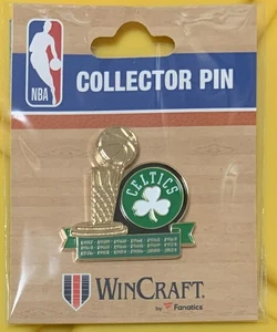 BOSTON CELTICS 18x NBA CHAMPIONS COLLECTOR PIN NEW WINCRAFT - Picture 1 of 1