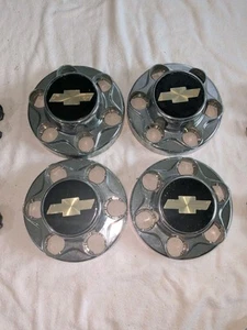 Set Of 4 Chevrolet Chevy 46282 OEM Wheel CENTER CAPS with Lug Nuts & Nut Covers - Picture 1 of 23