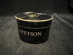 Caja de sombreros Stetson vintage solamente - utilería/decoración/almacenamiento vacío - Imagen 1 de 6
