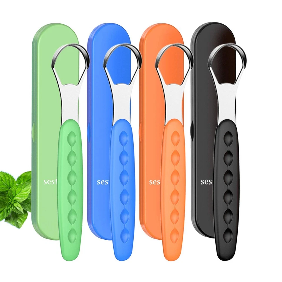 Limpiador de lengua de nueva versión para adultos y niños, juego de cepillos lin Foto 1 de 4