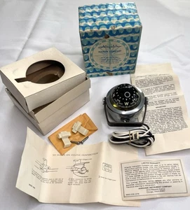 Airguide Model 69 Marine Compass NOS. w/ Instructions Wires Hdwr, Orig. Box - Picture 1 of 8