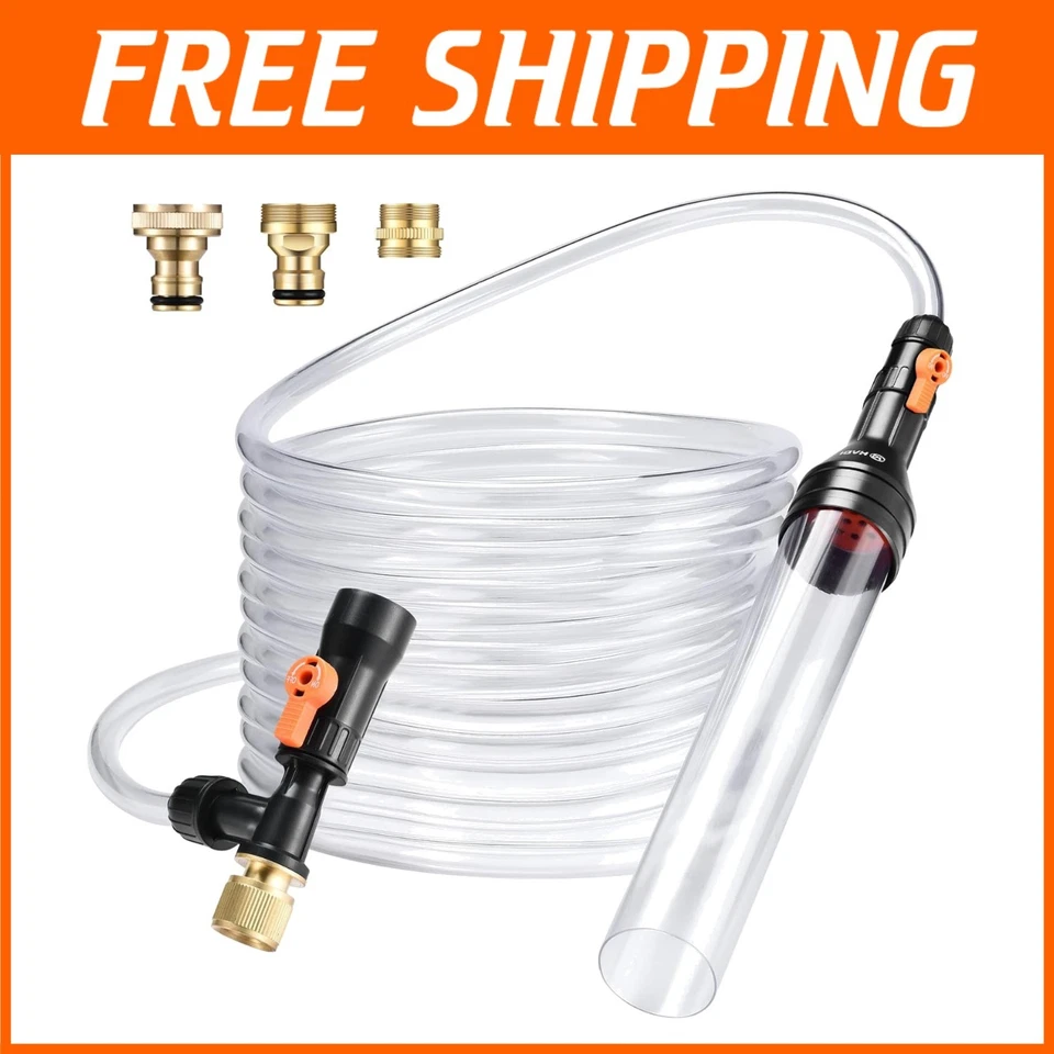 Ultimate 50ft Aquarium Gravel Cleaner with No-Bucket Design - Eco-Friendly - Image 1 of 4