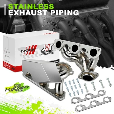 Colector 2 piezas 3-1 Shorty Headers sistema de escape para Jeep Wrangler 3,8 L V6 07-11 Foto 1 de 4