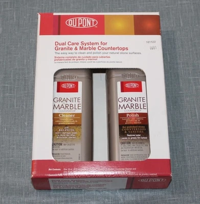 Sistema de doble cuidado Dupont para limpiador y pulido de encimeras de granito y mármol 16 OZ Foto 1 de 4