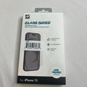 ZAGG iFrogz Apple iPhone 15 Glass Shield Screen Protector - Picture 1 of 4