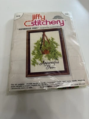 Kit Bordado Jiffy Stitchery Crewel 330 Espárragos Helecho Puesta de Sol Diseños Nuevo Foto 1 de 2