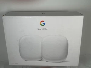Google Nest Wifi Pro AXE5400 5.4Gbps Wireless Router - White, 2 Pack - Picture 1 of 3