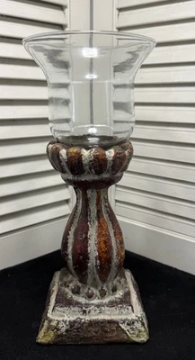 Candelabro vintage Southern Living At Home Bell Jar 11,5" de alto Foto 1 de 4