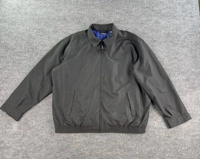 Chaps Jacket Men 2XB Black Harrington Bomber Lined Windbreaker Classic Casual - Image 1 of 4
