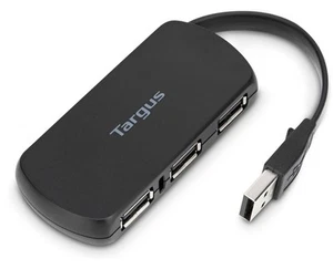 Targus 4-Port USB 2.0 Hub, Black - Compatible with PC and Mac Travel Friendly - Picture 1 of 5