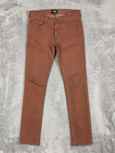 Pantalones de mezclilla Paige Lennox para hombre 31* marrón cobre calce ajustado elástico 5 bolsillos hechos en EE. UU. - Imagen 1 de 17