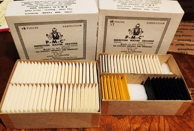 Tailor's Crayons Old Stock PMC Blanco, Amarillo, Gris, Negro 83 piezas Foto 1 de 3