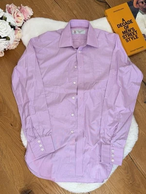 Camicia rosa Turnbull & Asser taglia 37 cm 14 1/2 uomo 100% cotone - Immagine 1 di 4