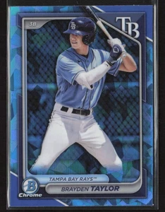 Brayden Taylor 2024 Bowman Draft Sapphire Edition #BDC-182 Tampa Bay Rays - Imagen 1 de 2