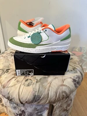 Talla 14.5 - Titan x Air Jordan 2 Retro Bajo Marfil W Foto 1 de 2