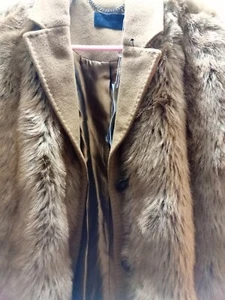 Osman Label Mix Brown Full Length Fur Coat Size UK 16 New With Tags - Picture 1 of 7