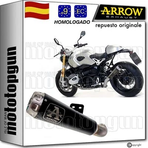 ARROW TUBO ESCAPE HOMOLOGADO PRO-RACE NICHROM NEGRO BMW R NINE T 2016 16 - Imagen 1 de 5