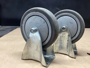 Lot Of 2 Heavy Duty Wheels 5” x 1” #701JMi107 - Picture 1 of 6