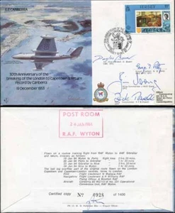 B40c Breaking Record of Return from London to Capetown Signed Cover (A) - Picture 1 of 1