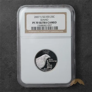 2007-S Proof Idaho Silver State Quarter 25C - NGC PF70 UCAM - Picture 1 of 2
