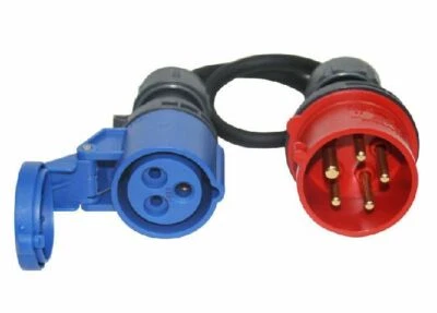 CEE Adapter Starkstrom 16A Stecker - CEE 230V Kupplung - Bild 1 von 2