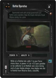 Raithal Operative (Edición Especial) | Descifrador Star Wars CCG | Casi Nuevo/LP - Imagen 1 de 1