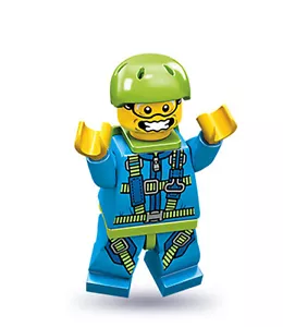 LEGO Minifigur - Serie 10 Sky Diver Neu im offenen Paket Skydiver 71001 - Bild 1 von 3