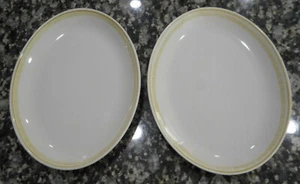 2 PLACAS HOMER LAUGHLIN, BEST CHINA, ATENA ORO GRIEGO, PLATOS OVALADOS 10,5" - Imagen 1 de 10