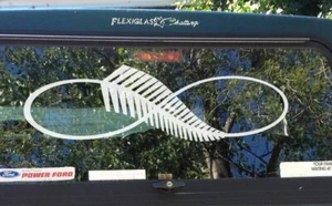 Infinity Silver Fern Sticker Decal Kiwi New Zealand Maori Car Window Wall Door  - Picture 1 of 2