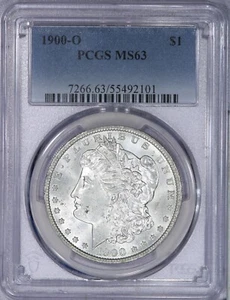 1900-O Morgan Silver Dollar $1 PCGS MS63 - Picture 1 of 4