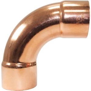 NDL N-2063 90 Degree Elbow Long turn 1-5/8 in Copper pipe fittings CxC Sweat con - Picture 1 of 3