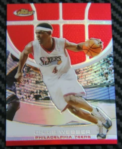 2005-06 Topps Finest Chris Webber refractor rojo #D 44/169 - Imagen 1 de 2