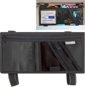 Organizador de visera para automóvil High Road con bolsillos con cremallera segu - Picture 1 of 12