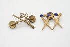 Wwii 20Th Infantry Regiment Officer Insignia & Di Unit Pin Lot Of 2 By Meyer