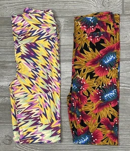 NEW Vintage LuLaRoe L/XL Leggings Multicolored Geometric Aztec Floral - Picture 1 of 1